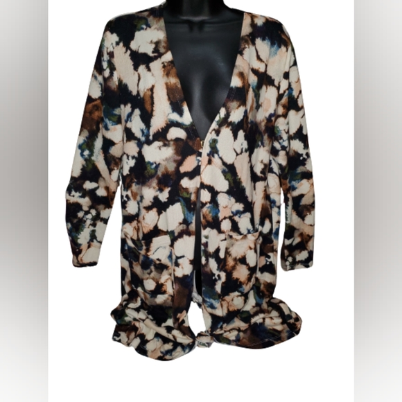 Nina Leonard Dolce Knit Duster Cardigan - Picture 1 of 8